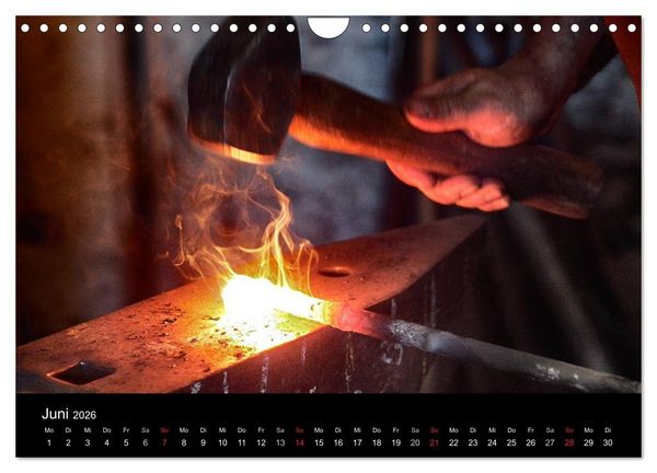 Produktbild: Alte Handwerkskunst Messerschmied (Wandkalender 2026 DIN A4 quer), CALVENDO Monatskalender