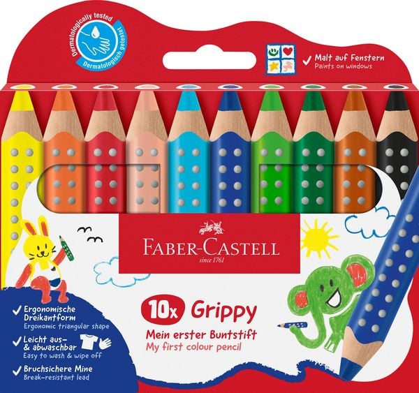Produktbild: Faber-Castell Buntstifte Grippy 10er Set