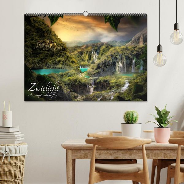 Produktbild: Zwielicht - Fantasylandschaften (Wandkalender 2026 DIN A2 quer), CALVENDO Monatskalender