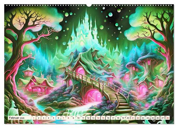 Produktbild: Verzauberte Schl&ouml;sser (Wandkalender 2026 DIN A2 quer), CALVENDO Monatskalender