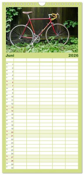 Produktbild: Familienplaner 2026 - Stahlrenner - Rennrad-Klassiker aus Europa mit 5 Spalten (Wandkalender, 21 x 45 cm) CALVENDO