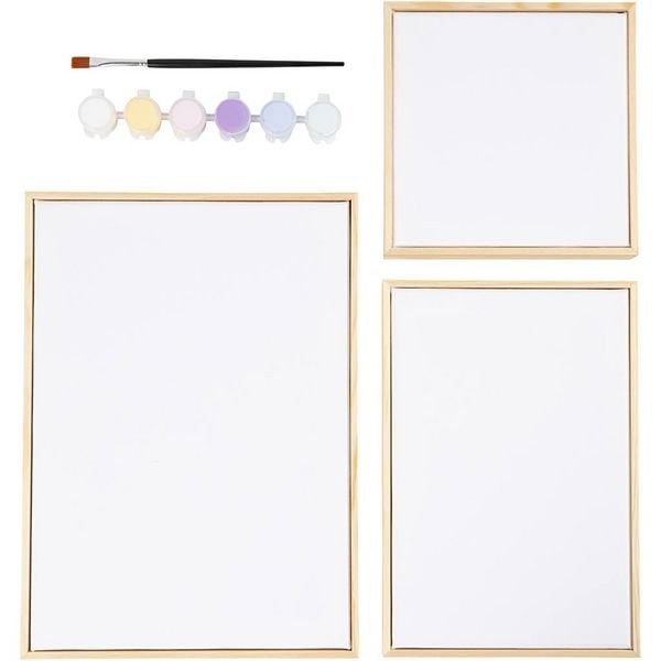 Produktbild: Creativ Company Mix Gespannte Leinwand, Pastellfarben