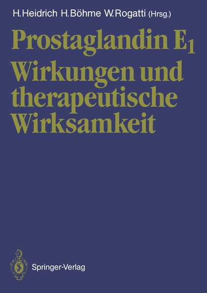 Prostaglandin E1, Taschenbuch von , Springer Berlin, 9783642739446