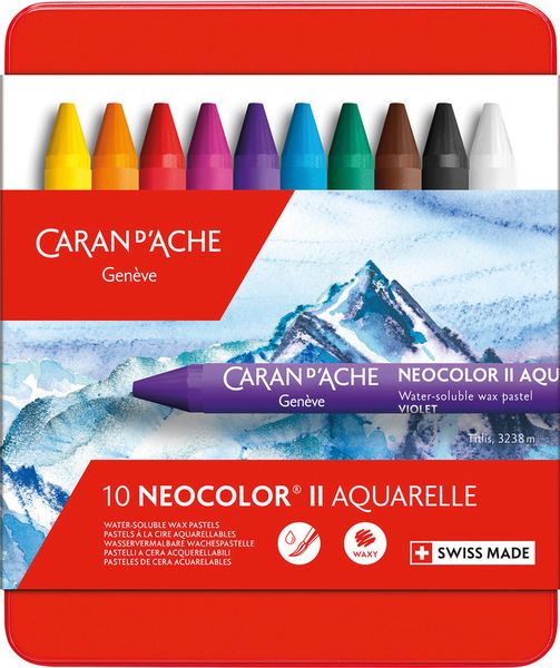 Caran d'Ache Wachsmalstifte NEOCOLOR II 10er Set