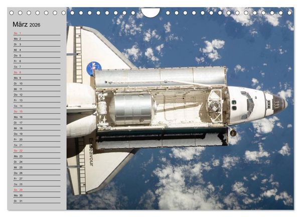 Produktbild: Space Shuttle. Impressionen aus der Raumfahrt (Wandkalender 2026 DIN A4 quer), CALVENDO Monatskalender