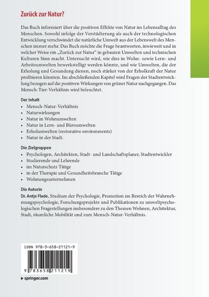Produktbild: Zur&uuml;ck zur Natur?