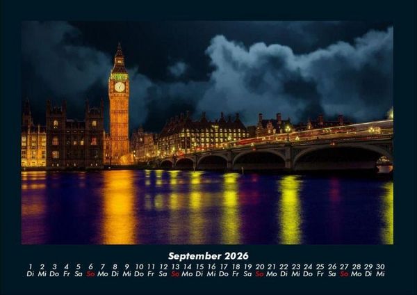 Produktbild: London 2026 Fotokalender DIN A4