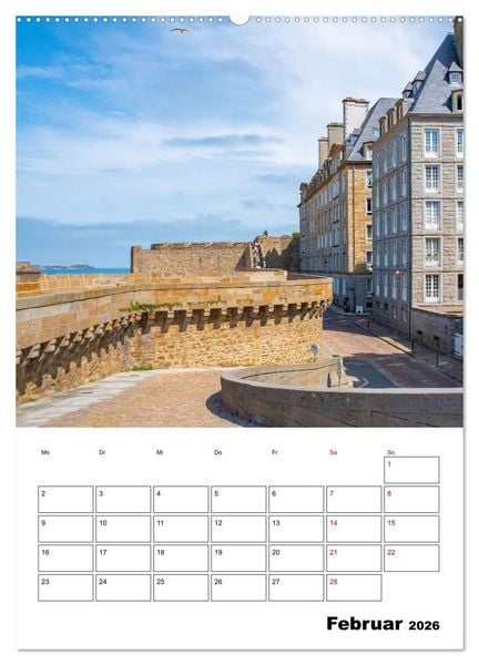 Produktbild: Saint Malo - Reiseplaner (hochwertiger Premium Wandkalender 2026 DIN A2 hoch), Kunstdruck in Hochglanz