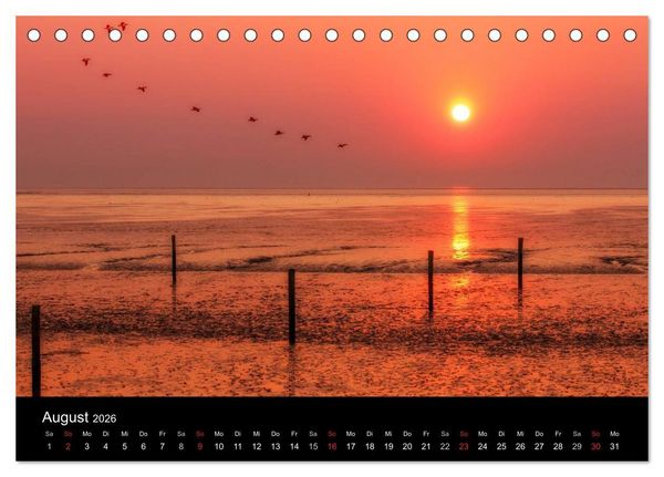 Produktbild: Im Norden - An der Nordsee in Deutschland (Tischkalender 2026 DIN A5 quer), CALVENDO Monatskalender