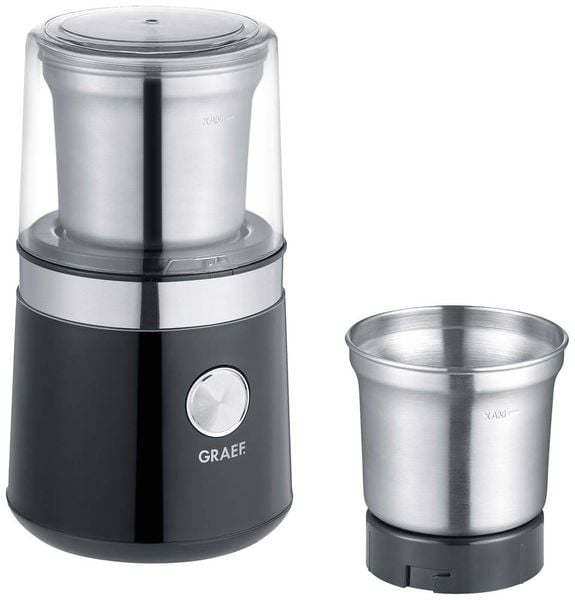 Graef CM102EU Kaffeemühle Schwarz, Edelstahl