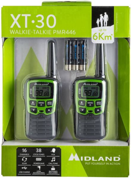 Produktbild: Midland XT30 C1177 PMR-Handfunkger&auml;t 2er Set