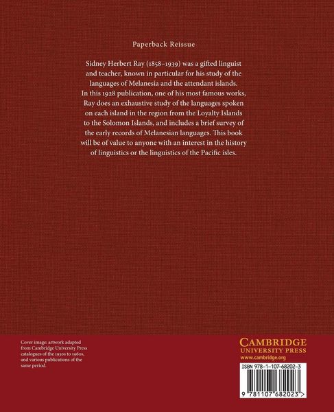 Produktbild: A Comparative Study of the Melanesian Island Languages