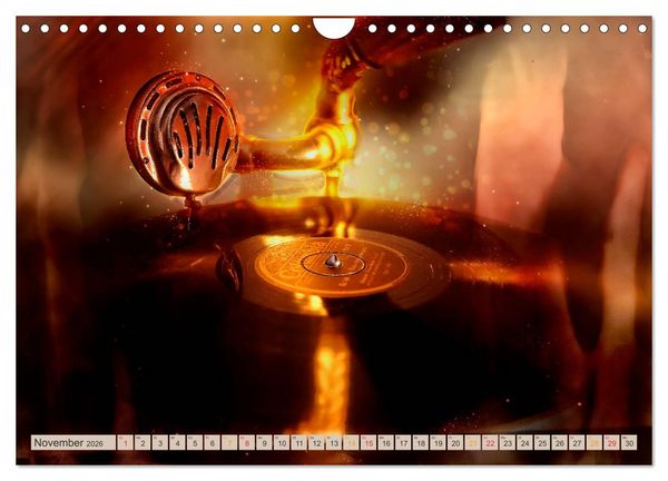 Produktbild: Grammophone - Zeitzeugen der Geschichte (Wandkalender 2026 DIN A4 quer), CALVENDO Monatskalender