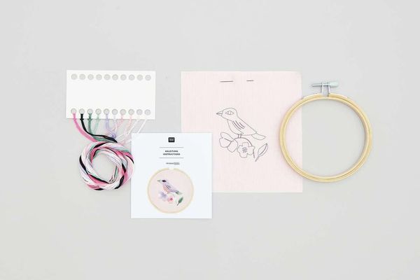 Produktbild: Stickpackung Vorgezeichnet, Vogel, &Oslash;10cm