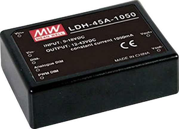 Produktbild: Mean Well LDH-45B-700W DC/DC-Wandler, Print 44.8W Anzahl Ausg&auml;nge: 1 x Inhalt 1St.