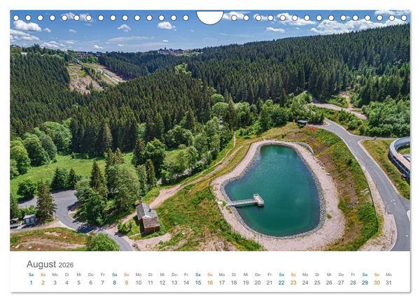Produktbild: Oberhof - Urlaubsparadies am Rennsteig (Wandkalender 2026 DIN A4 quer), CALVENDO Monatskalender
