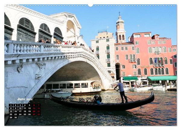 Produktbild: Venedig - Perle in der Lagune (hochwertiger Premium Wandkalender 2026 DIN A2 quer), Kunstdruck in Hochglanz