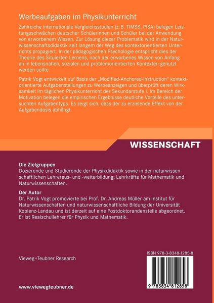 Produktbild: Werbeaufgaben im Physikunterricht