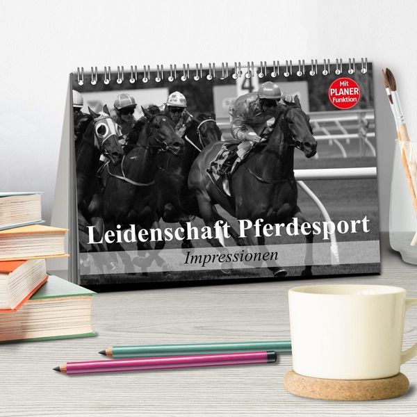 Produktbild: Leidenschaft Pferdesport - Impressionen (Tischkalender 2026 DIN A5 quer), CALVENDO Monatskalender