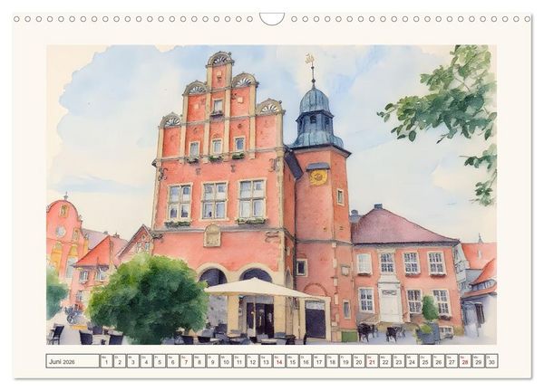 Produktbild: Von S&uuml;d nach Nord durch's Emsland (Wandkalender 2026 DIN A3 quer), CALVENDO Monatskalender