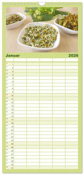 Produktbild: Familienplaner 2026 - Momente zum Innehalten mit 5 Spalten (Wandkalender, 21 x 45 cm) CALVENDO