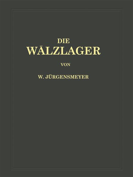Produktbild: Die W&auml;lzlager