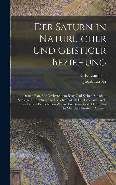 Produktbild: Der Saturn in Nat&uuml;rlicher Und Geistiger Beziehung