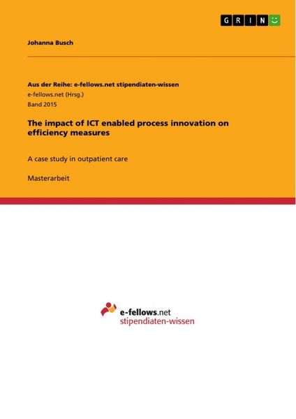 Produktbild: The impact of ICT enabled process innovation on efficiency measures