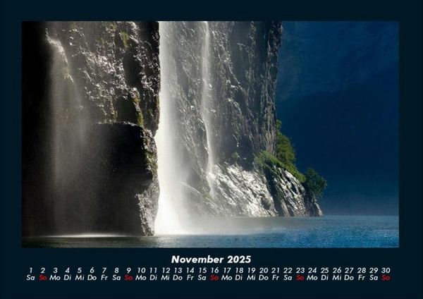 Produktbild: Wasserf&auml;lle 2025 Fotokalender DIN A4