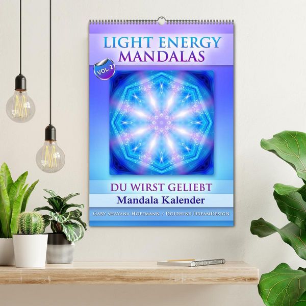 Produktbild: Light Energy Mandalas - Kalender - Vol. 2 (Wandkalender 2026 DIN A2 hoch), CALVENDO Monatskalender