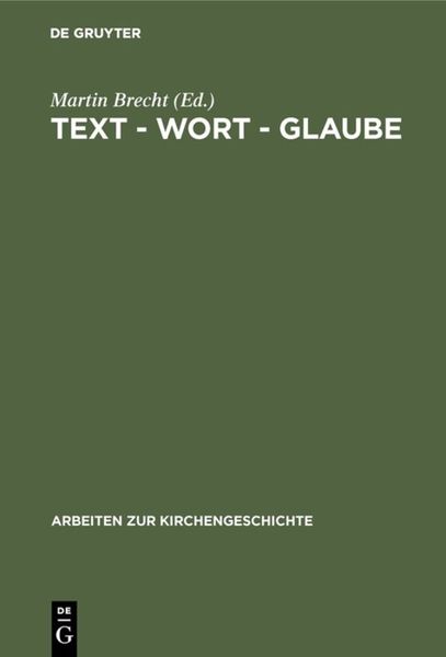 Produktbild: Text - Wort - Glaube