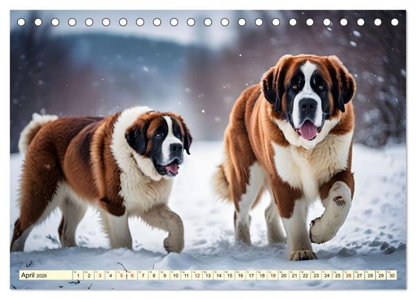 Produktbild: Giganten der Hundwelt (Tischkalender 2026 DIN A5 quer), CALVENDO Monatskalender