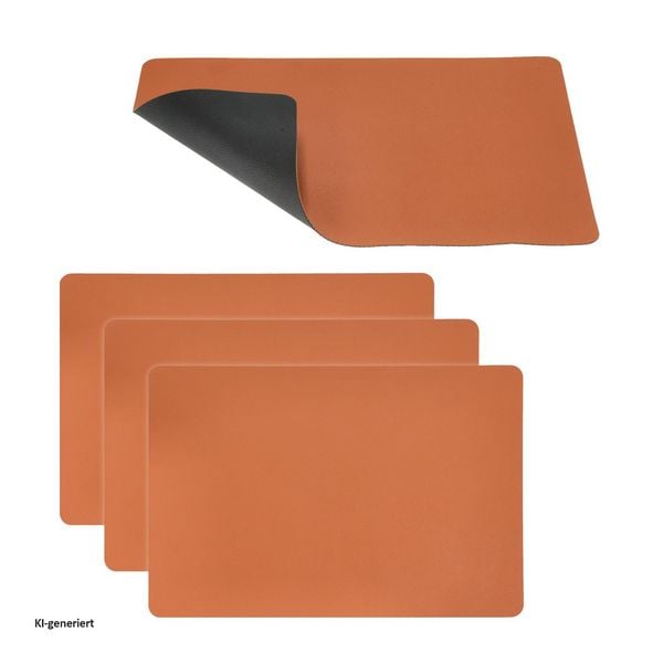 Produktbild: HTI-Living Tischset 4 - teilig Karamell/Schwarz Tischset 4 - teilig Karamell/Schwarz