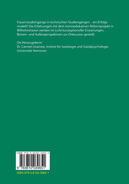 Produktbild: Der Frauenstudiengang in Wilhelmshaven