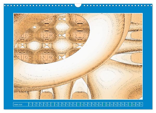 Produktbild: Art abstrait et contemporain (Calendrier mural 2026 DIN A3 vertical), CALVENDO calendrier mensuel