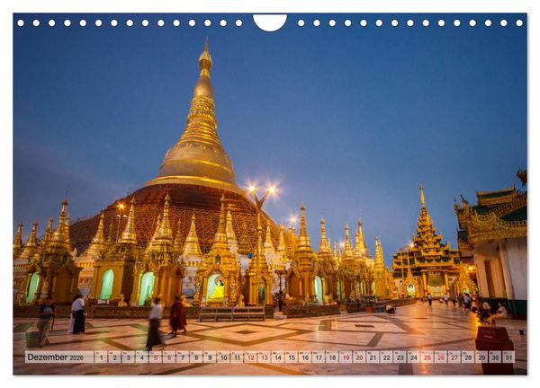 Produktbild: Myanmar - Reise durch das alte Burma (Wandkalender 2026 DIN A4 quer), CALVENDO Monatskalender