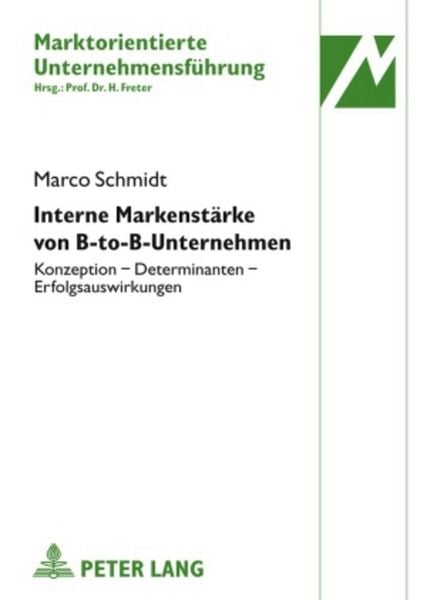 Produktbild: Interne Markenst&auml;rke von B-to-B-Unternehmen
