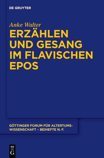 Produktbild: Erz&auml;hlen und Gesang im flavischen Epos