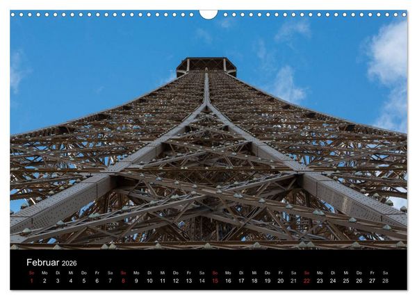 Produktbild: Eiffel Tower &ndash; Tour Eiffel &ndash; Eiffelturm &ndash; Paris 2026 (Wandkalender 2026 DIN A3 quer), CALVENDO Monatskalender