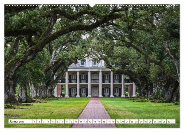 Produktbild: Louisiana - S&uuml;mpfe und Plantagenh&auml;user (Wandkalender 2026 DIN A2 quer), CALVENDO Monatskalender