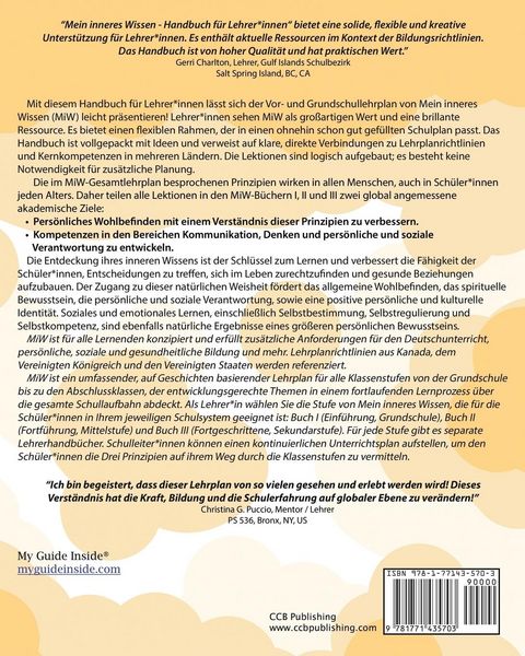 Produktbild: Mein inneres Wissen Handbuch f&uuml;r Lehrer*innen (Buch III)