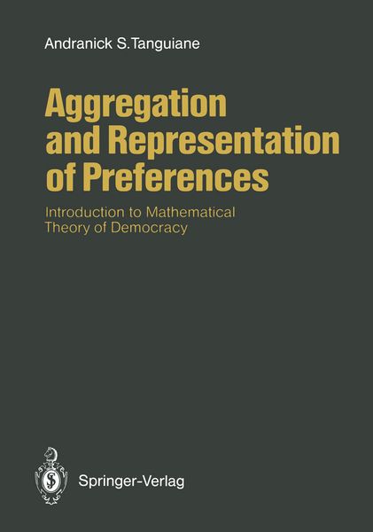 Produktbild: Aggregation and Representation of Preferences