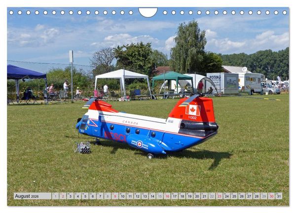 Produktbild: Semiscale-Modellhubschrauber (Wandkalender 2026 DIN A4 quer), CALVENDO Monatskalender