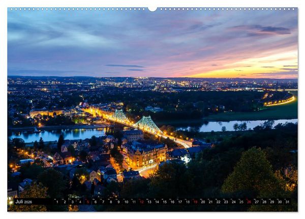 Produktbild: Dresden Die Perle an der Elbe (Wandkalender 2026 DIN A2 quer), CALVENDO Monatskalender