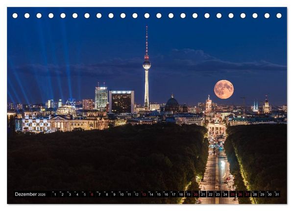 Produktbild: Berlin - Faszination Hauptstadt (Tischkalender 2026 DIN A5 quer), CALVENDO Monatskalender