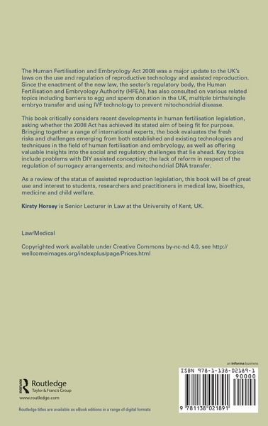 Produktbild: Revisiting the Regulation of Human Fertilisation and Embryology