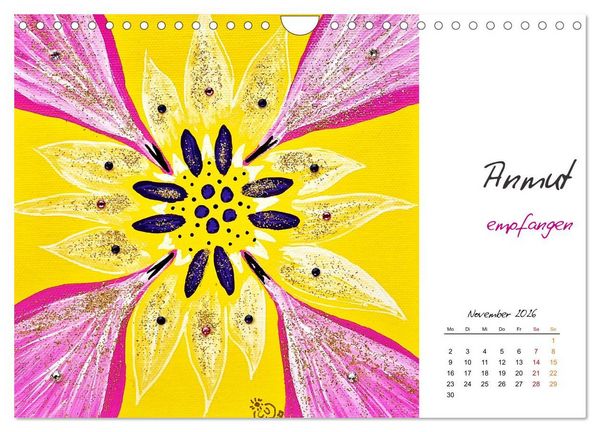 Produktbild: SeelenFreudeBilder - Strahlende Impulse zum Loslassen und Tr&auml;umen (Wandkalender 2026 DIN A4 quer), CALVENDO Monatskalender