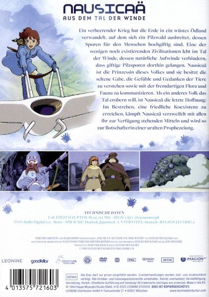 Nausicaä - Aus dem Tal der Winde - White Edition