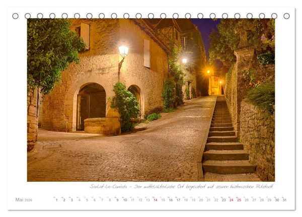 Produktbild: Sehnsucht Perigord - Frankreichs S&uuml;dwesten an der Dordogne (Tischkalender 2026 DIN A5 quer), CALVENDO Monatskalender