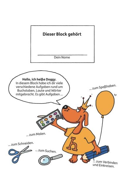 Vorschulblock ab 5 Jahre für Junge und Mädchen - Buchstaben und Laute